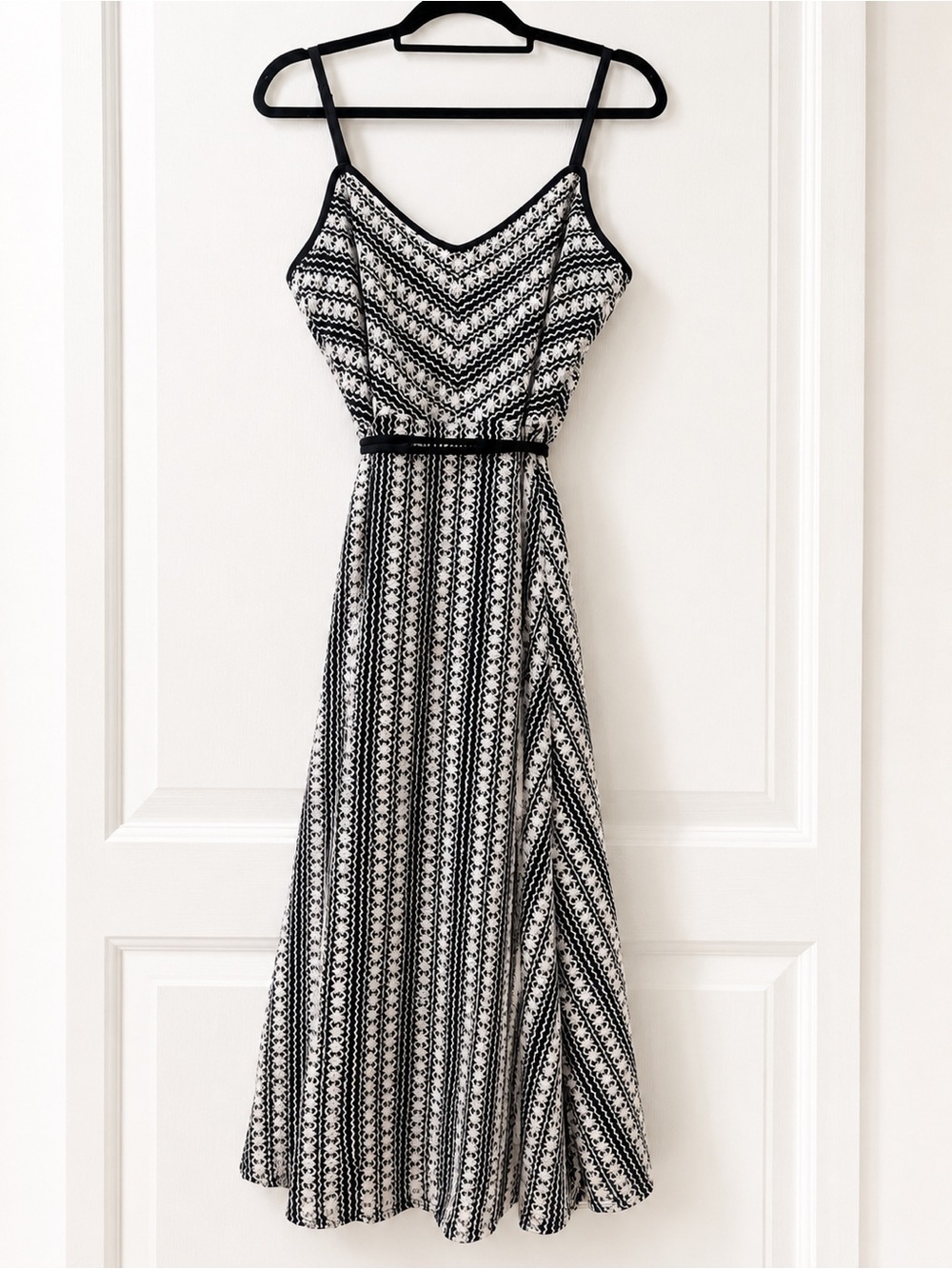 Brand new Black & White Striped Maxi Dress